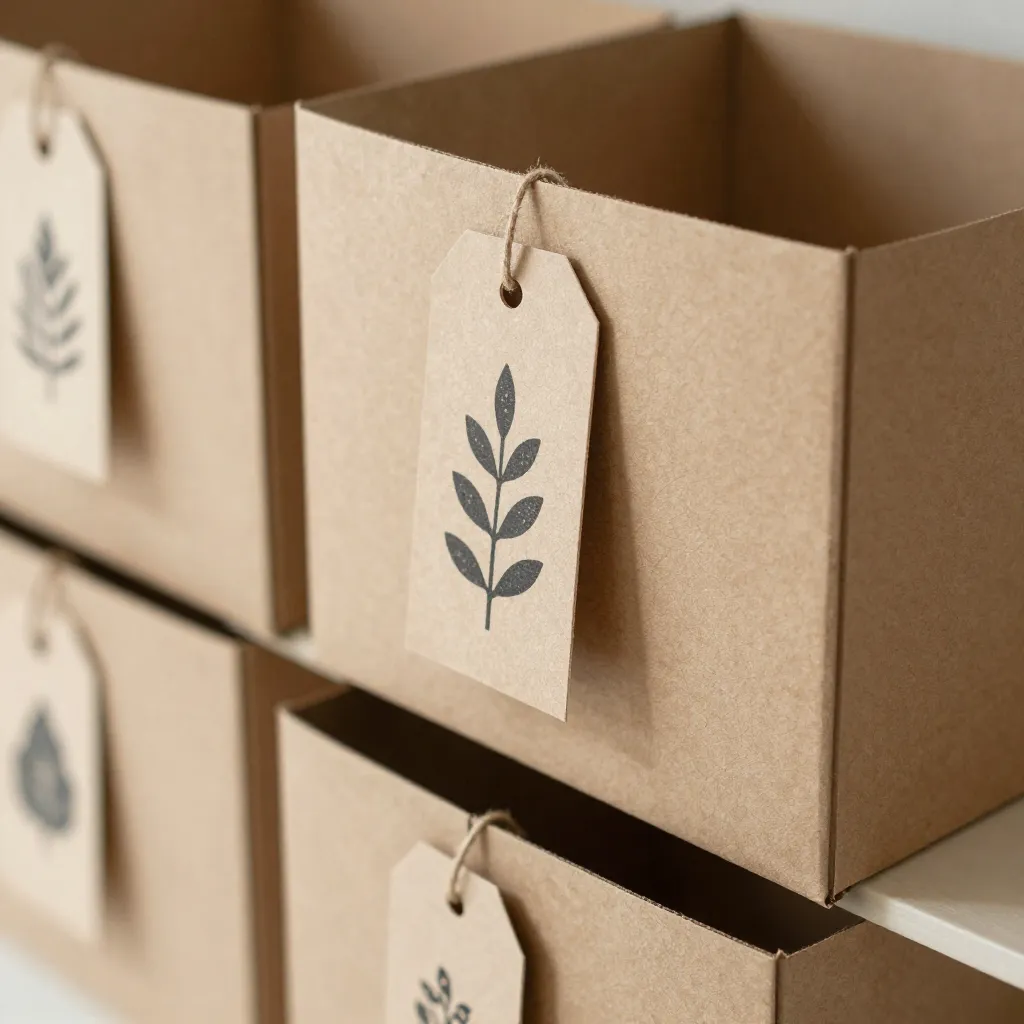 Organic cotton and linen storage bags in neutral tones